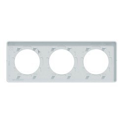 Lot de 5 plaques de finition Odace Touch S510806 Blanc recyclé 3 postes
