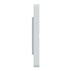 Lot de 5 plaques de finition Odace Touch S510806 Blanc recyclé 3 postes