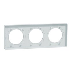 Lot de 5 plaques de finition Odace Touch S510806 Blanc recyclé 3 postes
