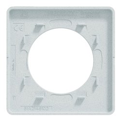 Lot de 9 plaques de finition Odace Touch S510802 Blanc recyclé 1 poste