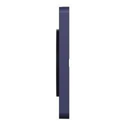 Plaque de finition Odace Touch S550806KY Kvadrat en tissus Ocre et liseré bleu cobalt 3 postes