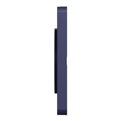 Plaque de finition Odace Touch S550806KC Kvadrat en tissus Roi et liseré bleu cobalt  3 postes