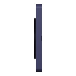 Plaque de finition Odace Touch S550804KY Kvadrat en tissus Ocre et liseré bleu cobalt 2 postes