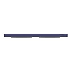 Plaque de finition Odace Touch S550804KC Kvadrat en tissus Roi et liseré bleu cobalt 2 postes