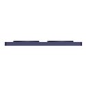 Plaque de finition Odace Touch S550804KC Kvadrat en tissus Roi et liseré bleu cobalt 2 postes