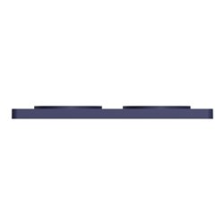 Plaque de finition Odace Touch S550804 Bleu cobalt 2 postes