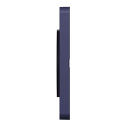 Plaque de finition Odace Touch S550802KY Kvadrat en tissus Ocre et liseré bleu cobalt 1 poste