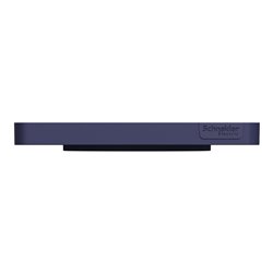 Plaque de finition Odace Touch S550802KC Kvadrat en tissus Roi et liseré bleu cobalt 1 poste