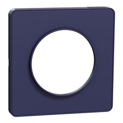 Plaque de finition Odace Touch S550802 Bleu cobalt 1 poste