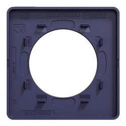 Plaque de finition Odace Touch S550802 Bleu cobalt 1 poste
