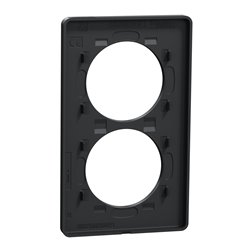 Plaque de finition Odace Touch S540814 Anthracite 2 postes verticaux