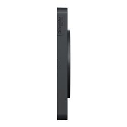 Plaque de finition Odace Touch S540808J Anthracite et aluminium brossé 4 postes