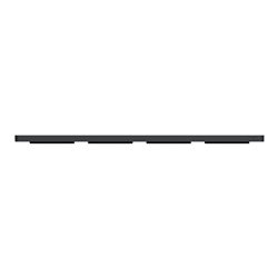 Plaque de finition Odace Touch S540808J Anthracite et aluminium brossé 4 postes