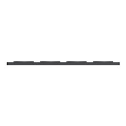 Plaque de finition Odace Touch S540808J Anthracite et aluminium brossé 4 postes