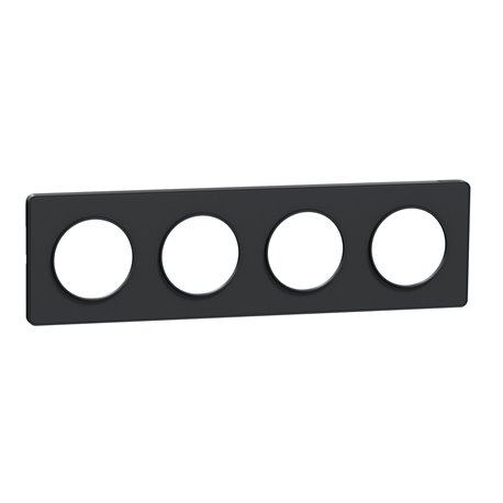 Plaque de finition Odace Touch S540808 Anthracite 4 postes Plaque de finition Odace Touch S540808 Anthracite 4 postes