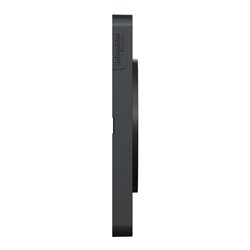 Plaque de finition Odace Touch S540806P4 Anthracite et zingana 3 postes