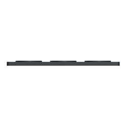 Plaque de finition Odace Touch S540806P4 Anthracite et zingana 3 postes