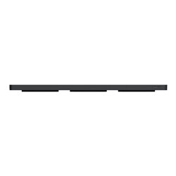 Plaque de finition Odace Touch S540806P4 Anthracite et zingana 3 postes