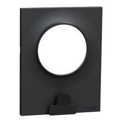 Plaque de finition avec pince Odace Styl Pratic S540742 Anthracite 1 poste