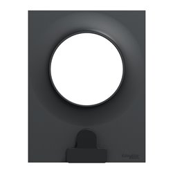 Plaque de finition avec pince Odace Styl Pratic S540742 Anthracite 1 poste