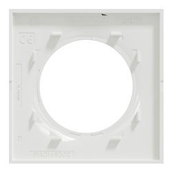 Plaque de finition Odace Styl S500702 Blanc antibactérien 1 poste