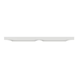 Plaque de finition Odace Styl S500704 Blanc antibactérien 2 postes