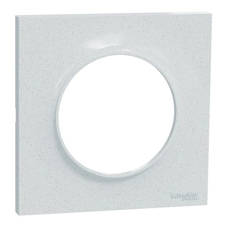 Plaque de finition Odace Styl S510702 Blanc recyclé 1 poste Plaque de finition Odace Styl S510702 Blanc recyclé 1 poste