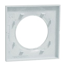 Plaque de finition Odace Styl S510702 Blanc recyclé 1 poste