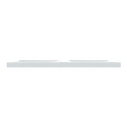 Plaque de finition Odace Styl S510704 Blanc recyclé 2 postes