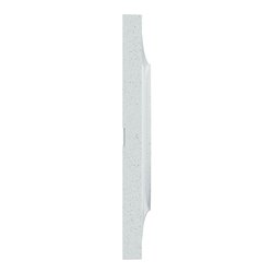 Plaque de finition Odace Styl S510706 Blanc recyclé 3 postes