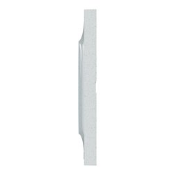 Plaque de finition Odace Styl S510708 Blanc recyclé 4 postes