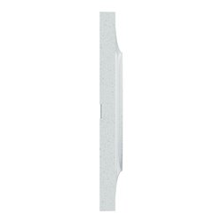 Plaque de finition Odace Styl S510708 Blanc recyclé 4 postes