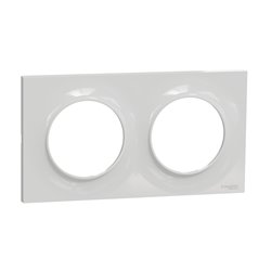 Plaque de finition Odace Styl S520704A1 Gris (Pantone 3C) 2 postes