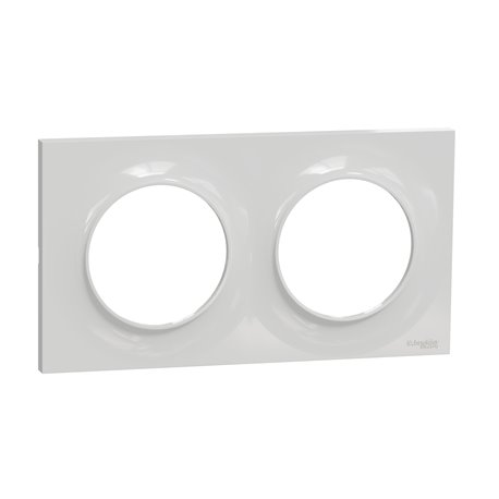 Plaque de finition Odace Styl S520704A1 Gris (Pantone 3C) 2 postes Plaque de finition Odace Styl S520704A1 Gris (Pantone 3C) 2 postes