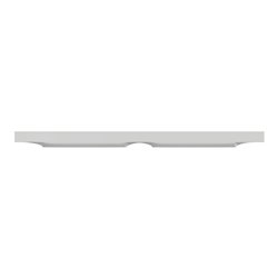 Plaque de finition Odace Styl S520704A1 Gris (Pantone 3C) 2 postes