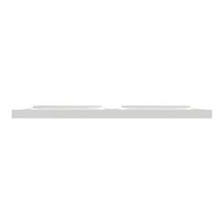Plaque de finition Odace Styl S520704A1 Gris (Pantone 3C) 2 postes