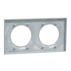 Plaque de finition Odace Styl S520704B1 Pierre (Pantone 429C) 2 postes