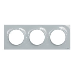 Plaque de finition Odace Styl S520706B1 Pierre (Pantone 429C) 3 postes