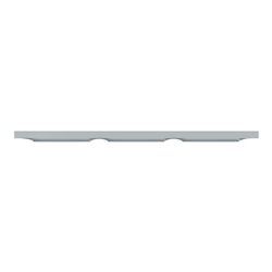 Plaque de finition Odace Styl S520706B1 Pierre (Pantone 429C) 3 postes