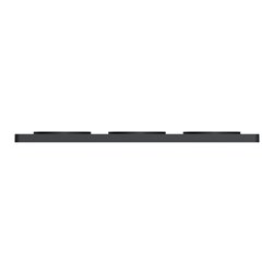 Plaque de finition Odace Touch S540806L Bronze brossé et anthracite 3 postes