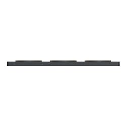 Plaque de finition Odace Touch S540806KY Kvadrat en tissus Ocre et liseré anthracite 3 postes