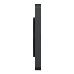 Plaque de finition Odace Touch S540806KG Kvadrat en tissus Perle et liseré anthracite 3 postes