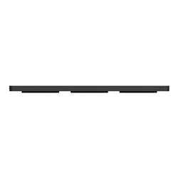 Plaque de finition Odace Touch S540806KG Kvadrat en tissus Perle et liseré anthracite 3 postes