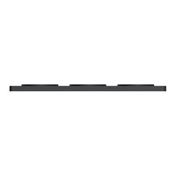 Plaque de finition Odace Touch S540806KB Kvadrat en tissus Ombre et liseré anthracite 3 postes