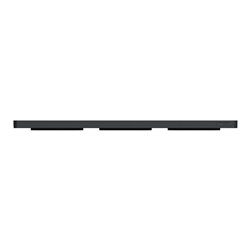 Plaque de finition Odace Touch S540806KB Kvadrat en tissus Ombre et liseré anthracite 3 postes