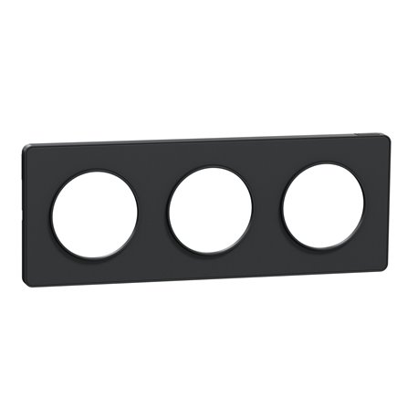 Plaque de finition Odace Touch S540806 Anthracite 3 postes Plaque de finition Odace Touch S540806 Anthracite 3 postes