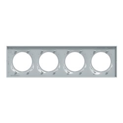 Plaque de finition Odace Styl S520708B1 Pierre (Pantone 429C) 4 postes