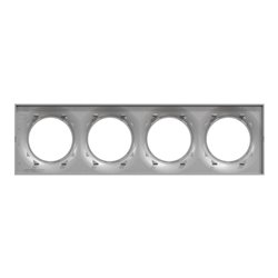 Plaque de finition Odace Styl S520708E Aluminium 4 postes