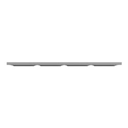 Plaque de finition Odace Styl S520708E Aluminium 4 postes
