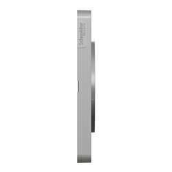 Plaque de finition Odace Touch S530804KB Kvadrat en tissus Ombre liseré aluminium 2 postes